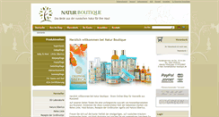 Desktop Screenshot of natur-boutique.de