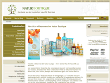 Tablet Screenshot of natur-boutique.de